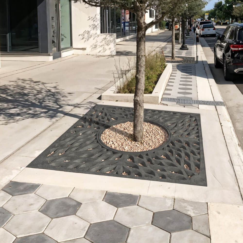 Приствольная решетка для дерева ZKING CRUST 2х2м Черная в Сургуте фото