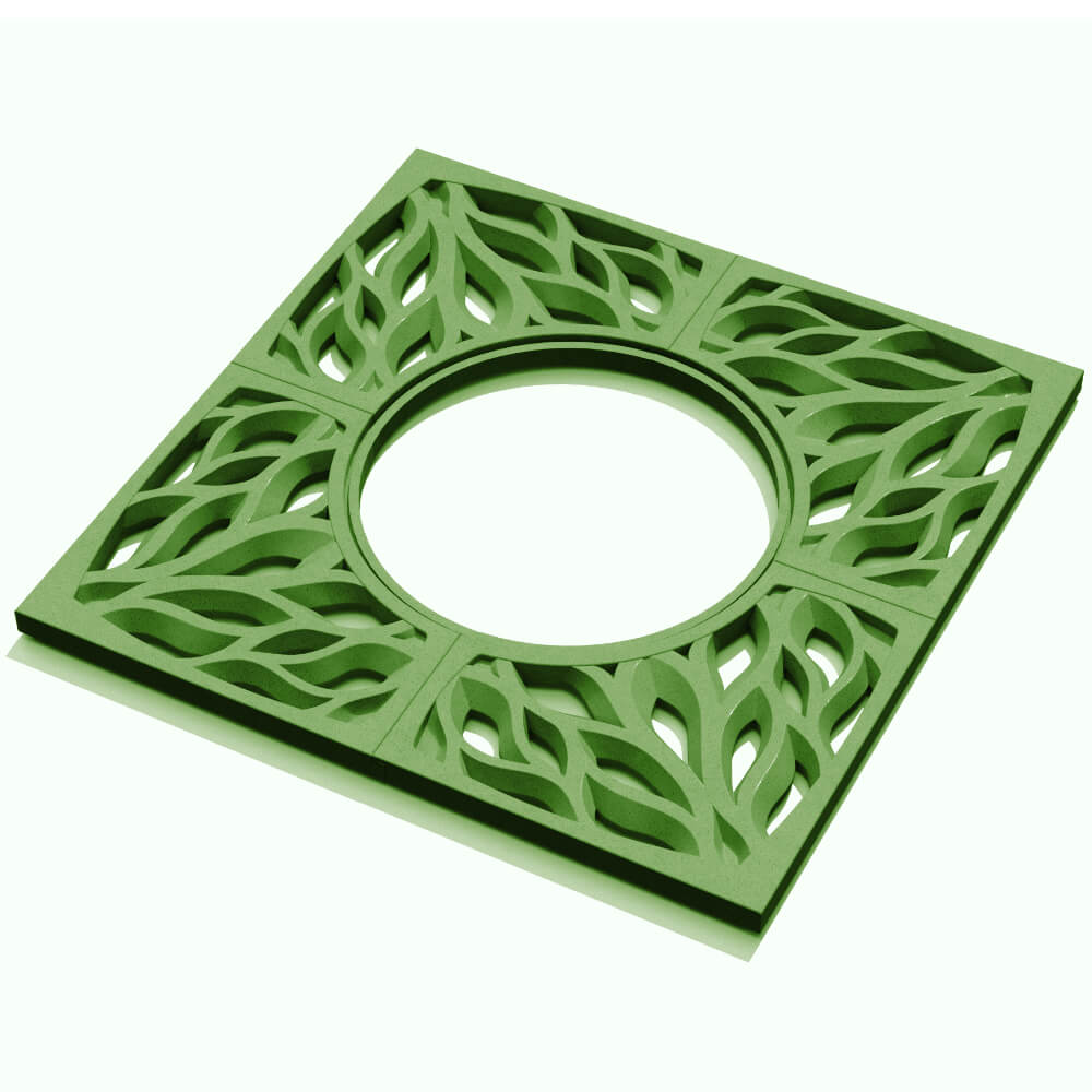 Приствольная решетка для дерева ZKING CRUST 1.2х1.2м Зеленая в Сургуте фото