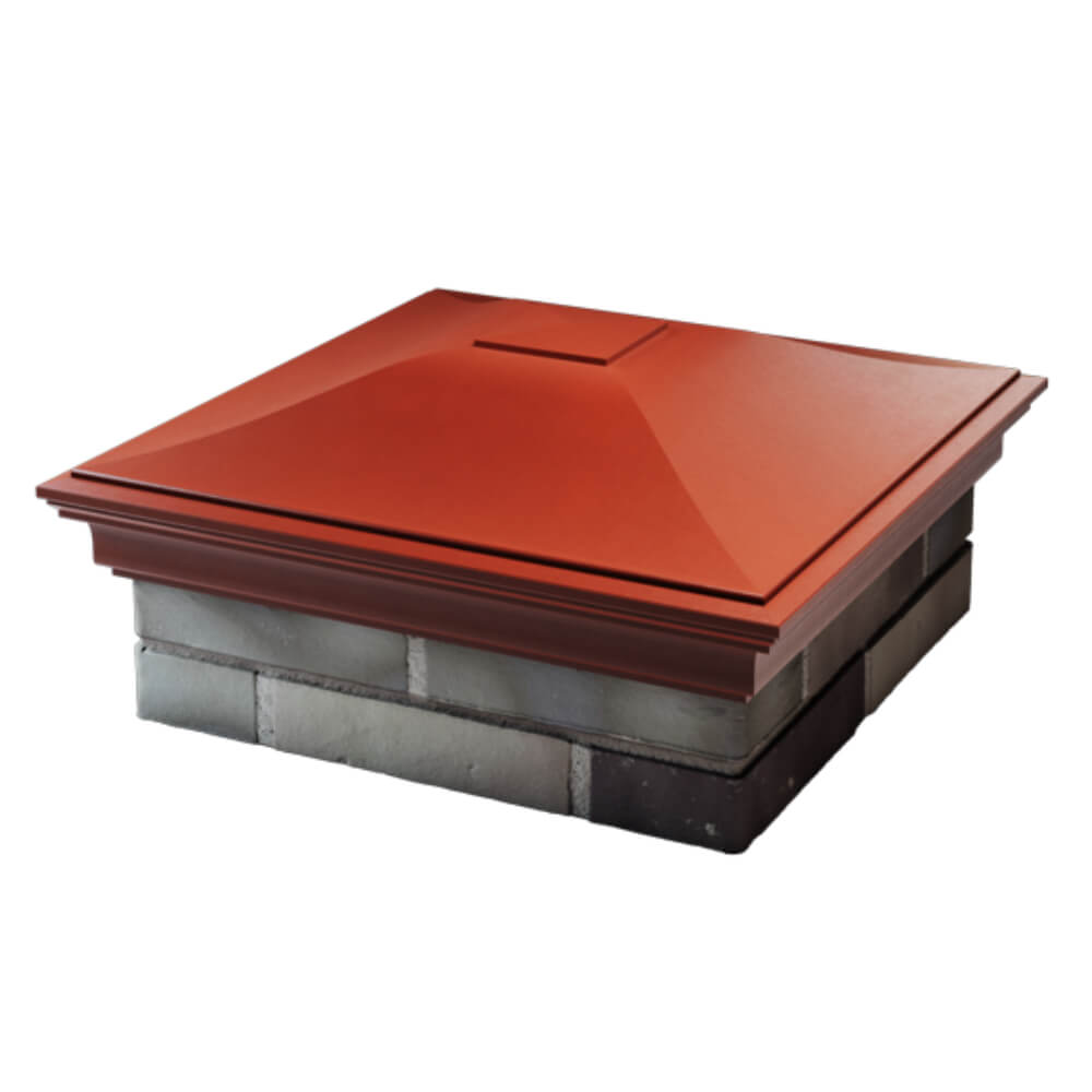 Колпак Zking Монблан Красный на столб 2х2 кирпича (515х515мм) в Сургуте фото