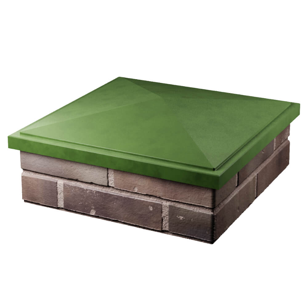 Колпак Zking БонаМоно Зеленый на столб 2х2 кирпича (515х515, 530х530мм) в Сургуте фото