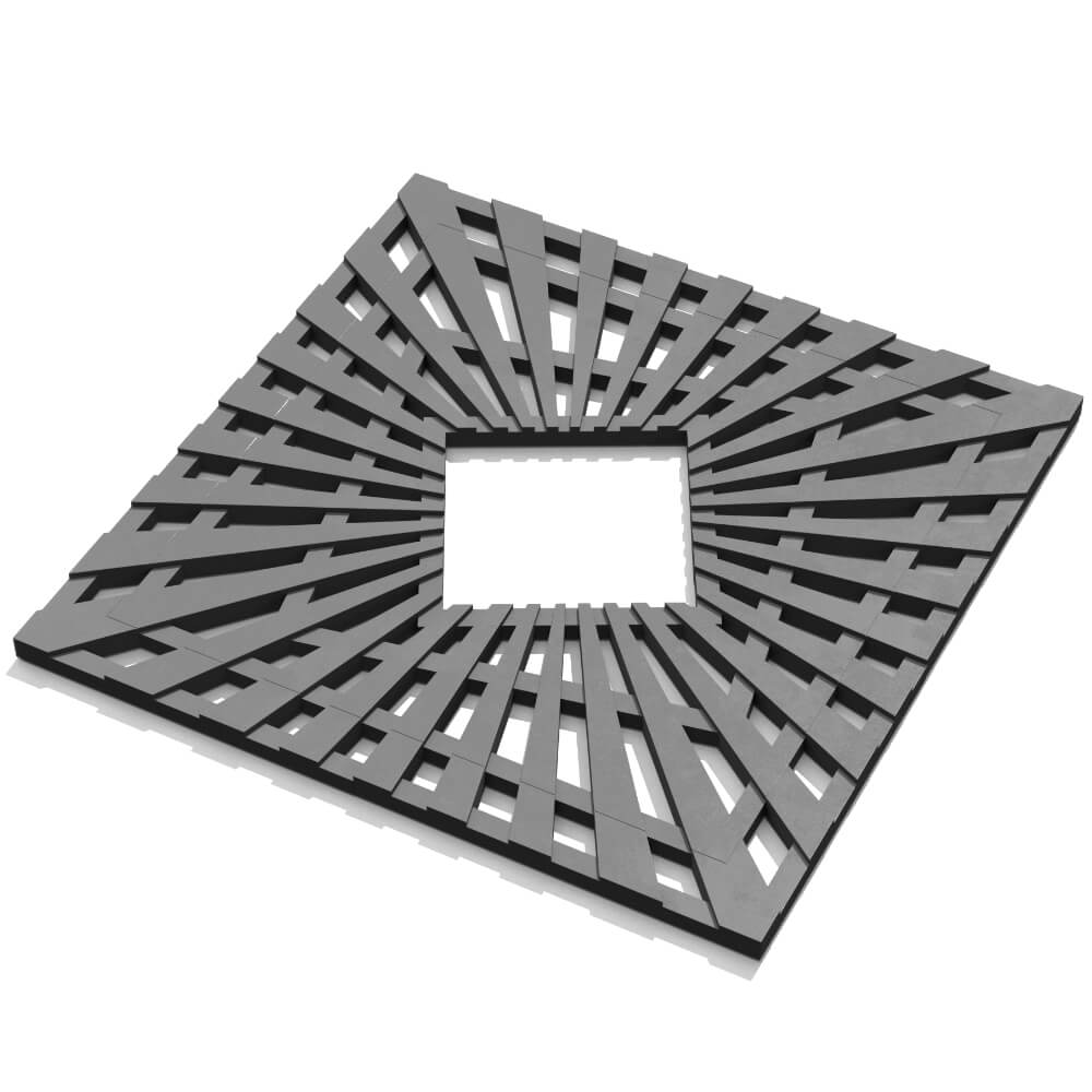 Приствольная решетка для дерева ZKING ATMOSPHERE 1.2х1.2м Серая в Сургуте фото