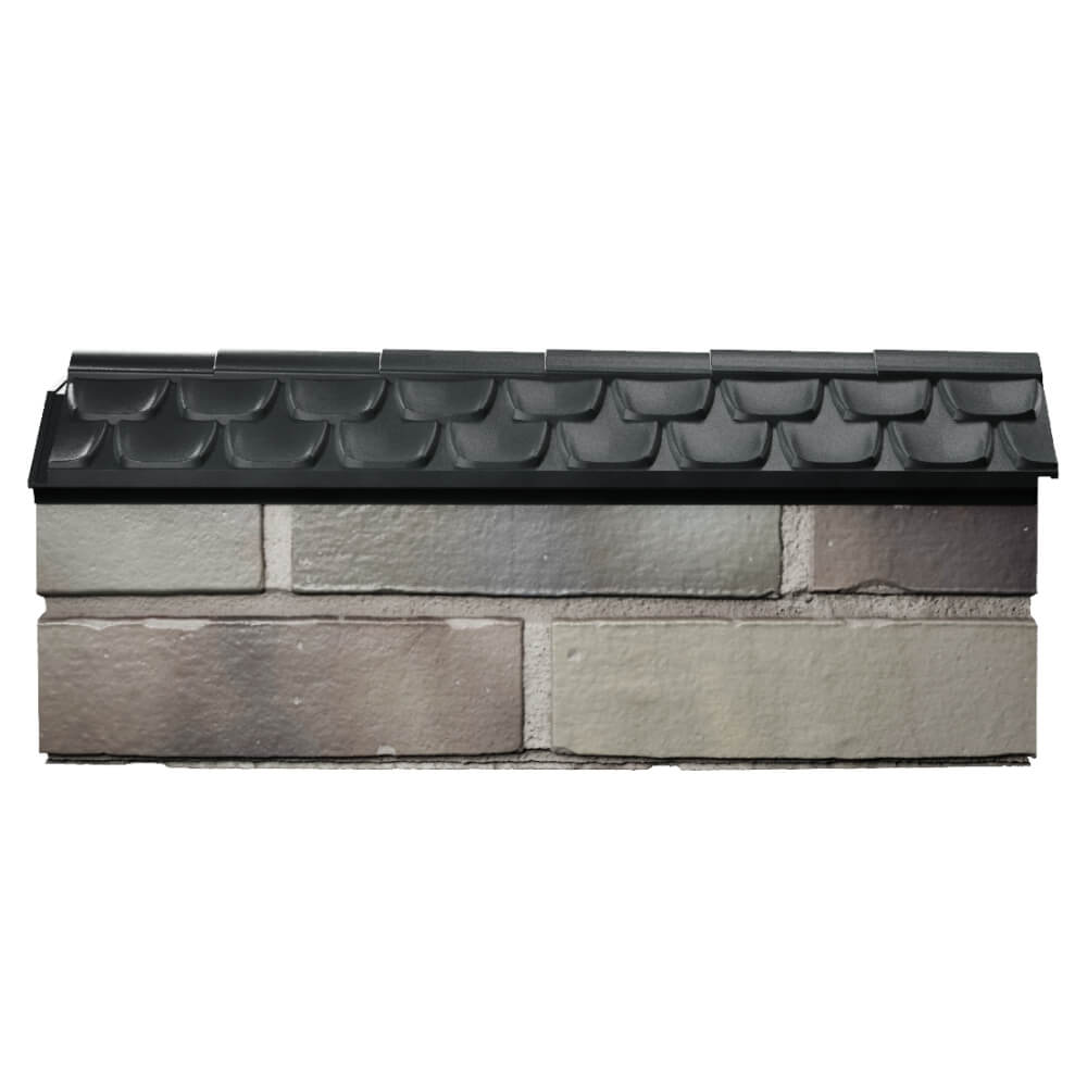 Парапет Zking Эльбрус Черный с посадкой на 0.5 кирпича (130мм) в Сургуте фото