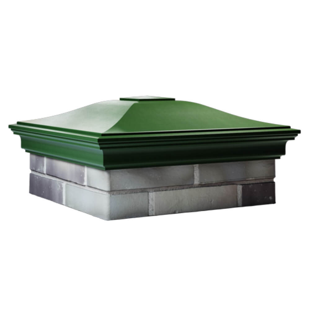 Колпак Zking Монблан Зеленый на столб 2х2 кирпича (515х515мм) в Сургуте фото