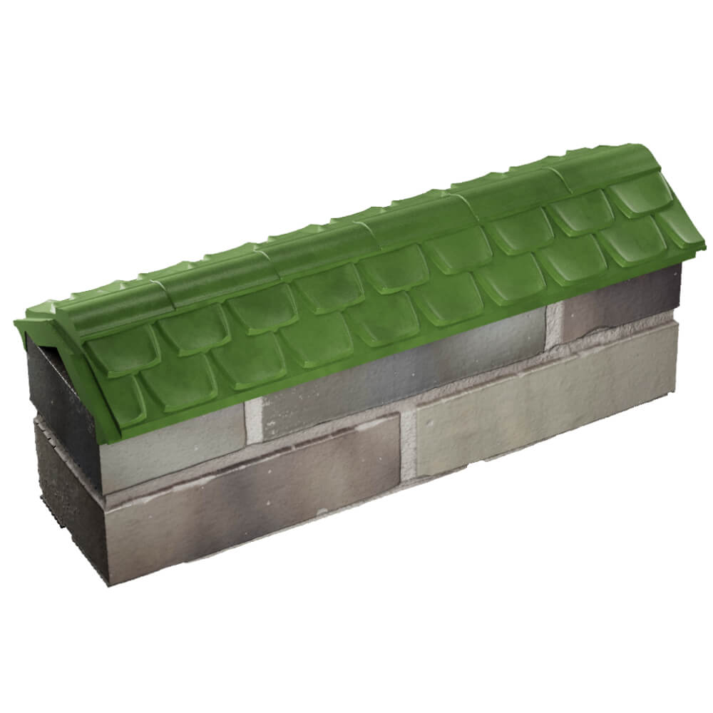Парапет Zking Эльбрус Зеленый с посадкой на 0.5 кирпича (130мм) в Сургуте фото